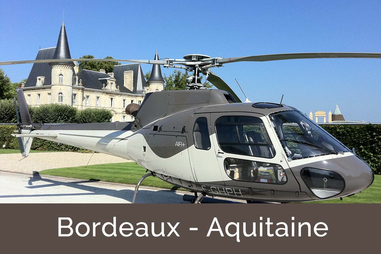 Baptêmes de l'air hélicoptère sur les vignobles Bordelais de Saint-Emilion et du Médoc