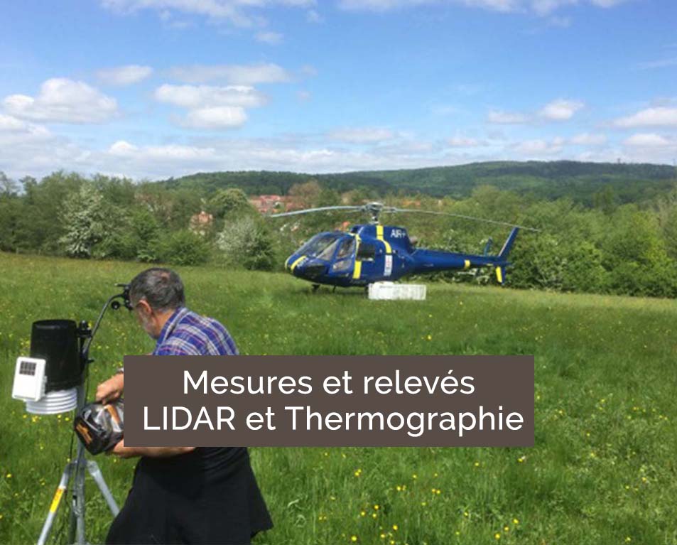 Mesures et relevés LIDAR et Thermographie
